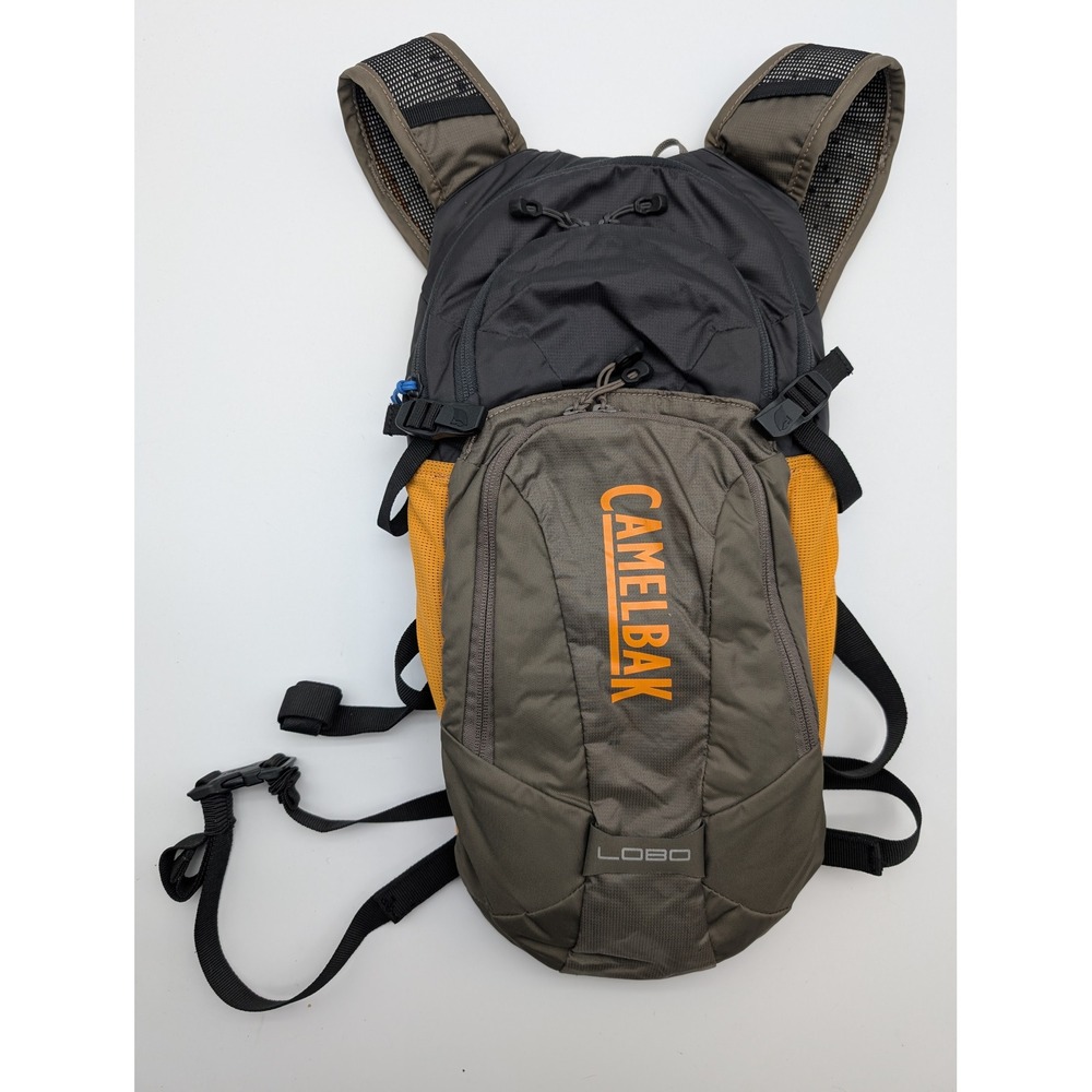 CamelBak Lobo Hydration Pack Backpack Brown Charcoal Orange Hiking Biking